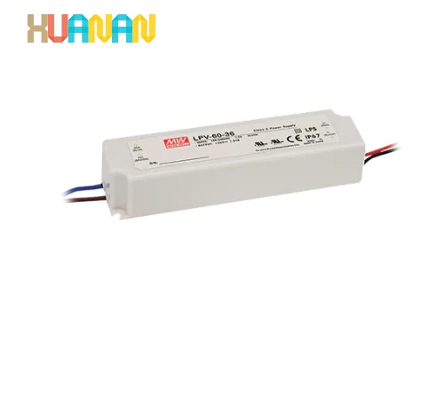 Alimentation LED 12V IP67, Classe 2, 60W 12V 5A MEAN WELL LPV-60-12 - image 2