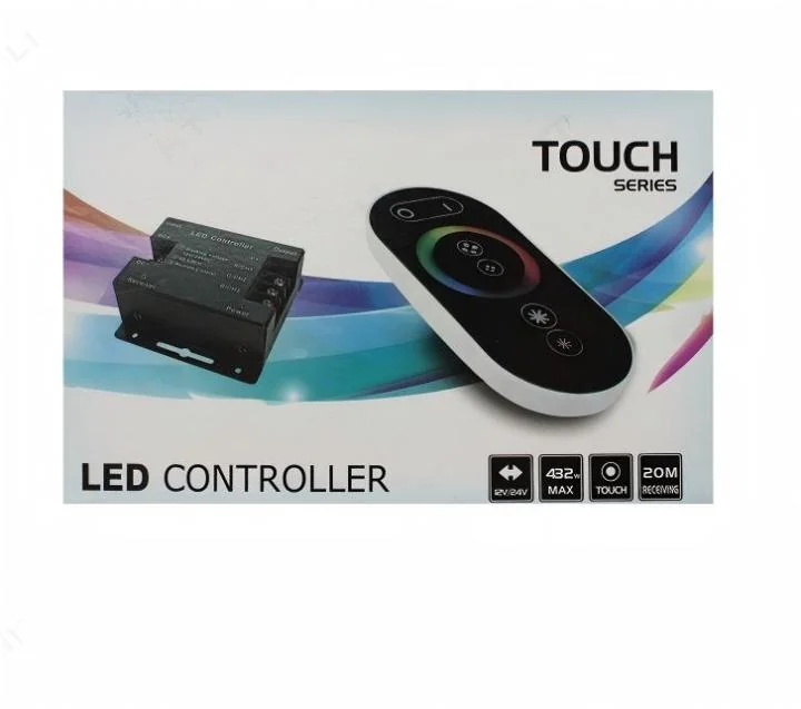 DC12-24V 18A RGB无线触摸遥控器 – 432W，RF，20M范围 - 图片 4