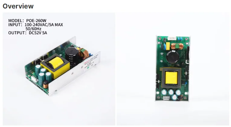 Alimentation à découpage AC/DC à châssis ouvert 260W 52V5A Driver LED sortie unique universelle PCB - image 5
