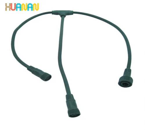 2pin 3pin 4pin LEDケーブルジョイント 屋外PVC素材 T型防水プラグ - 画像 6