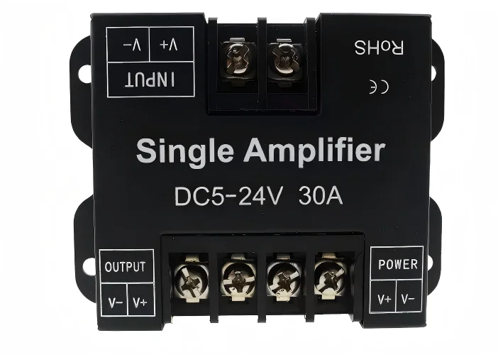 30A 単色LEDアンプ / シグナルリピーター – 1チャンネル、360W、DC5-24V