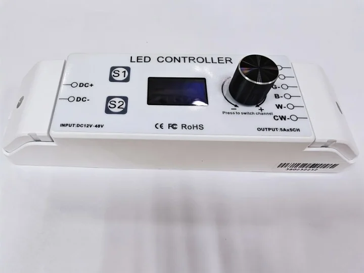 BC-355RF RGBCCT LED控制器 – OLED，12-48V，场景预设 - 图片 3