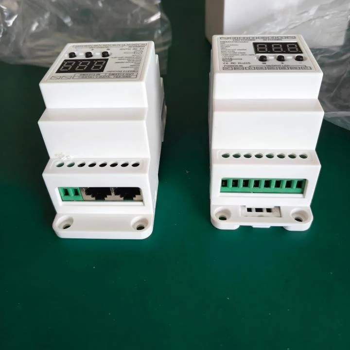 BC-835-DIN DIN Rail DMX512 Декодер постоянного напряжения – 5 каналов, 4096 уровней серого - изображение 3