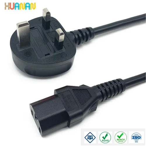 UK BS1363 TO C7 C13 電源コード 0.75MM² 線径 電源アクセサリ