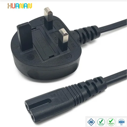 Cordon d'alimentation UK BS1363 vers C7 C13, section de fil 0,75 mm², accessoires d'alimentation - image 2