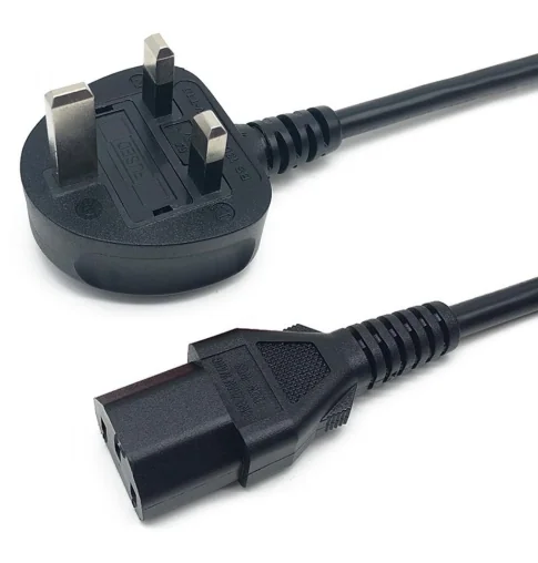 Cordon d'alimentation UK BS1363 vers C7 C13, section de fil 0,75 mm², accessoires d'alimentation - image 4