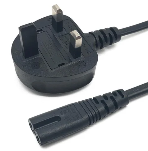 Cordon d'alimentation UK BS1363 vers C7 C13, section de fil 0,75 mm², accessoires d'alimentation - image 6