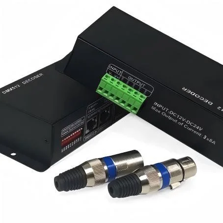 Décodeur LED DMX512 RVB/RVBW DC12-24V – 3/4 canaux, 8A/canal - image 4