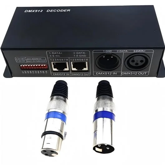 Décodeur LED DMX512 RVB/RVBW DC12-24V – 3/4 canaux, 8A/canal - image 5