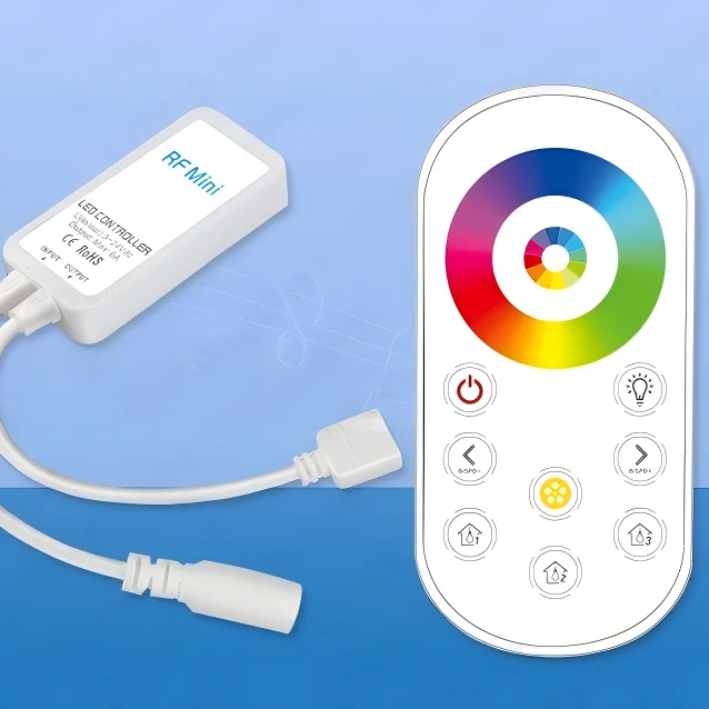 DC5-24V 6A Wireless RF Touch Remote Controller – For RGB, RGBW, RGBCCT LED Strips