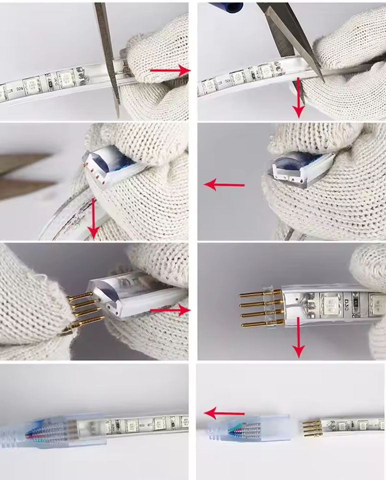 热销RGB发光二极管灯带220V 60led/M柔性防水灯 - image 9