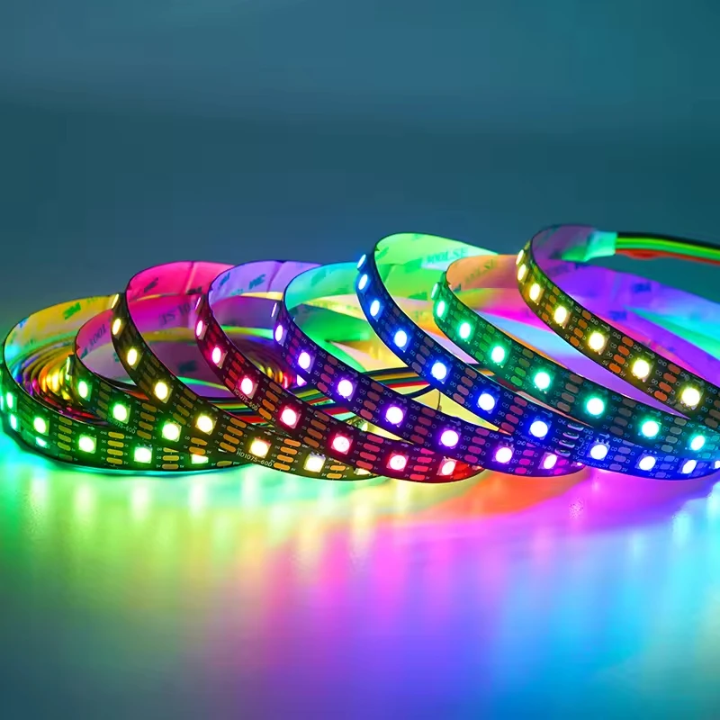 60 像素升级版可单独寻址 RGB LED 灯条 5050 SMD 魔幻梦幻色彩 DC5V 产品类型 LED 灯条
