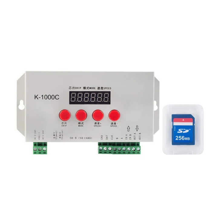 K-1000C SDカードLEDコントローラー – 2048ピクセル対応スタンドアロンプレーヤー