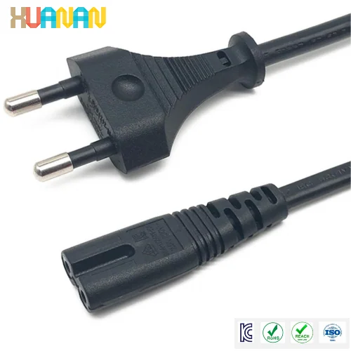 韓国 KSC8305 2ピン 3ピン To C7 C13 電源コード AC電源ケーブル - 画像 2