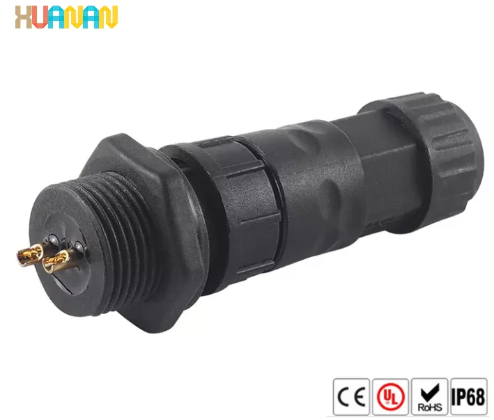 LED照明 2针 3针 4针 5针 K19 IP67 防水连接器 防水插头 - 图片 3