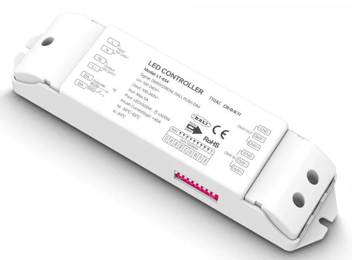 LT-834 LTECH DMX/DALI to TRIAC Phase-cut Dimming Module – 5A