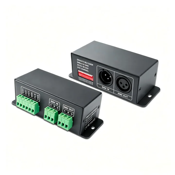 LTECH LT-DMX-1809 DMX512 to SPI Decoder – 512 Channels, 5-Year Warranty