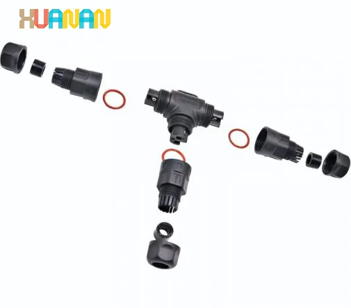 2pin 3pin 4pin M15 M16 M20 M23 M25 螺纹 T 型 IP67/IP68 防水连接器 - 图片 2