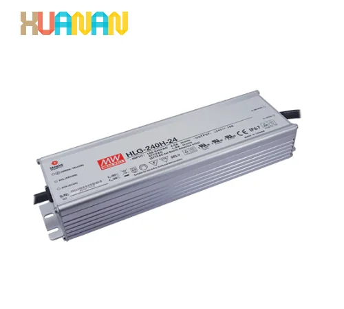 MEAN WELL HLG-240H-24A 240W 24V LEDドライバー – IP65、PFC、7年保証