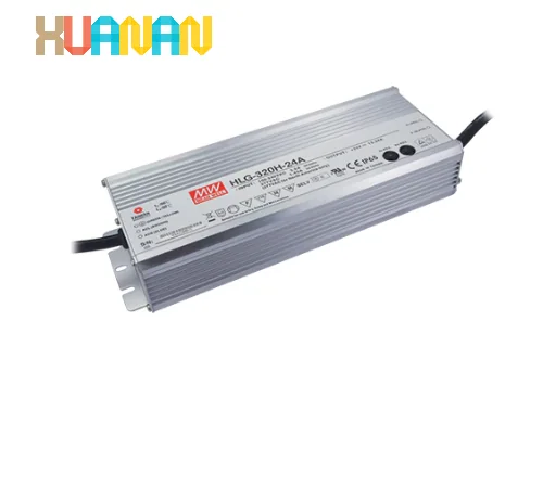 MEAN WELL HLG-320H-12A 320W LEDドライバー – 12V 22A、IP65、7年保証