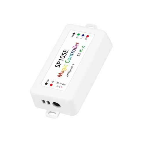 SP105E Bluetooth Magic LEDコントローラー – 200以上のモード、2048ピクセル、アプリ制御