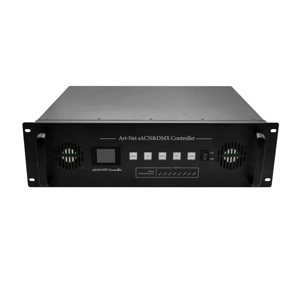 XXA-AN804PS 3U стоечный ArtNet LED-контроллер – 8 портов, 680 пикселей/порт - изображение 2